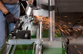Grinding bedknife on BG1000
