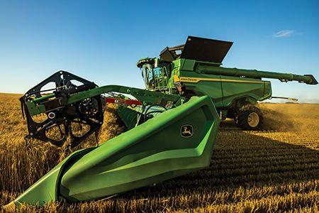 X Series Combine with 50-ft (15.2-m) Hinged Draper