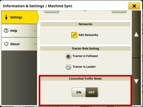 Controlled traffic mode