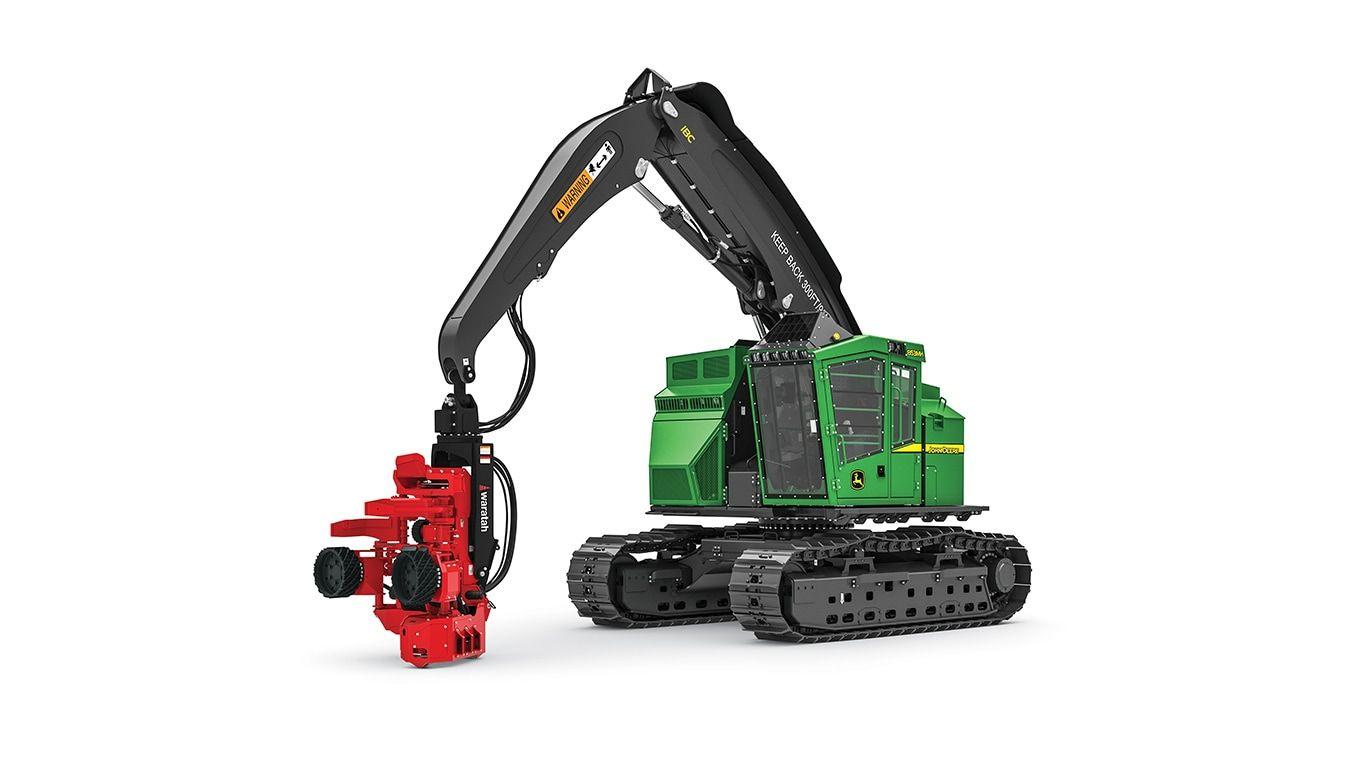 853MH IBC Tracked Harvester on white background
