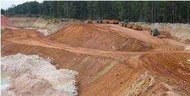 Stripping overburden