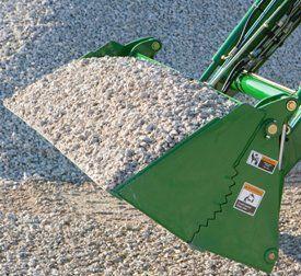 Serrated edges enhance overall bucket performance