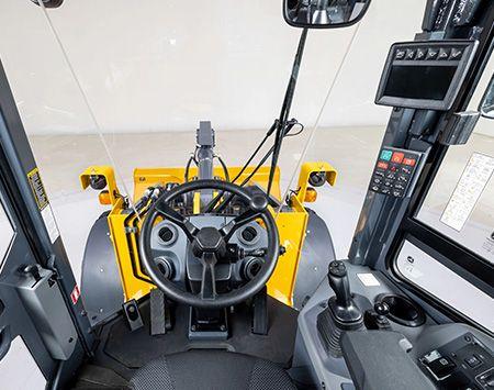 View of standard cab operation station