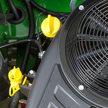 Engine oil check/fill and drain tube