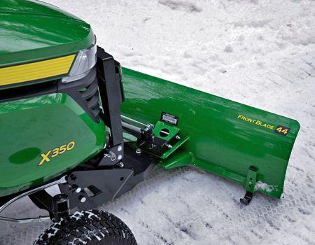 44-in. (112-cm) Front Blade (shown with optional angling and electric lift)
