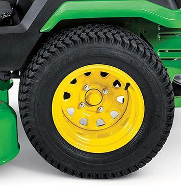 Large diameter rear tire