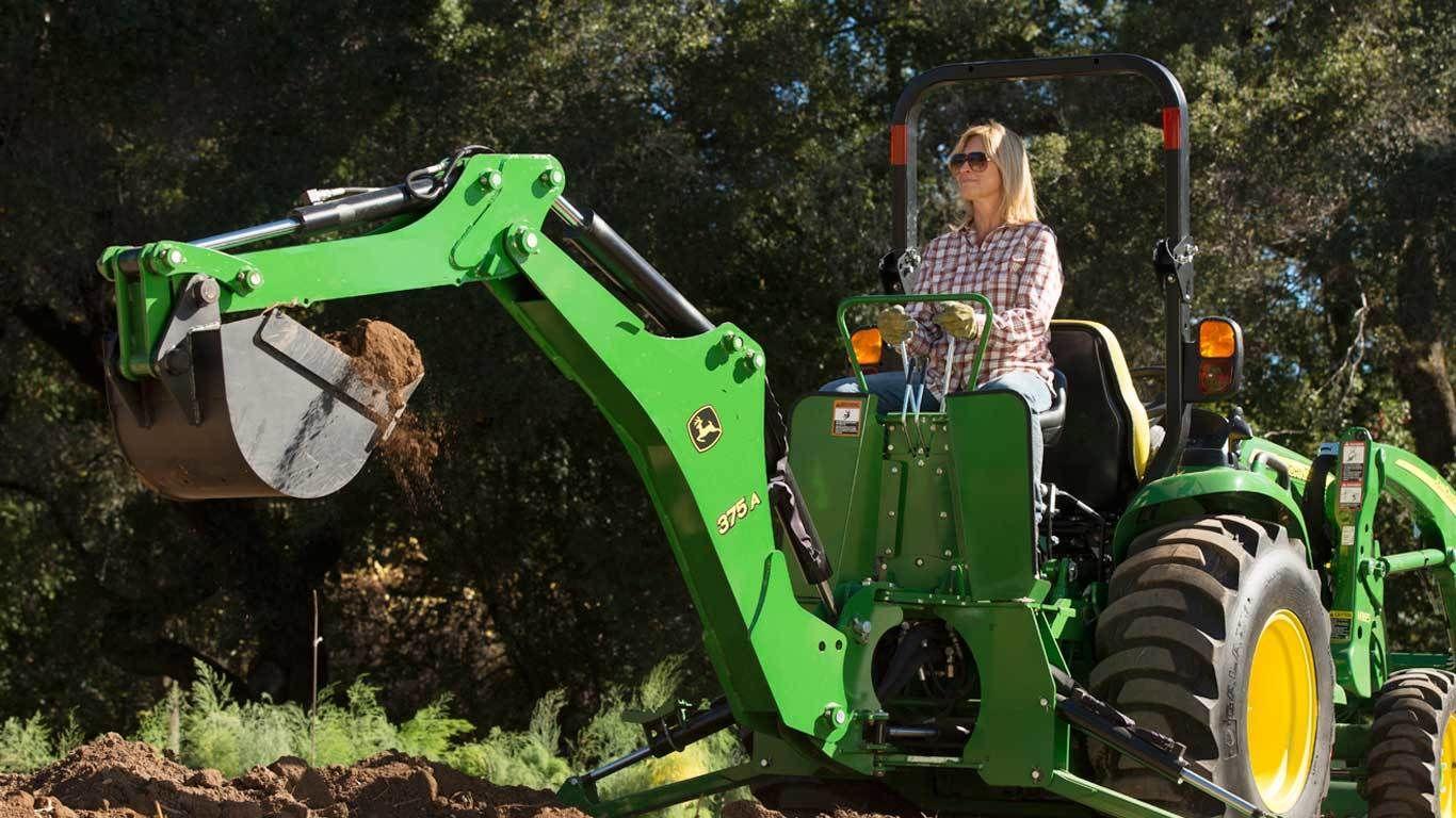 Field image of 375A backhoe
