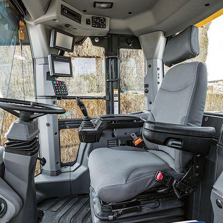 View of the newly redesigned cab from left-side entrance