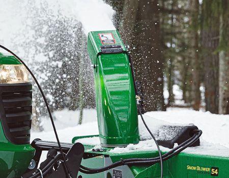 Chute shown with optional remote spout cap control kit