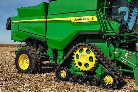 Harvester with tracks