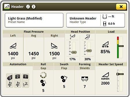 Customize a preset for a field or crop