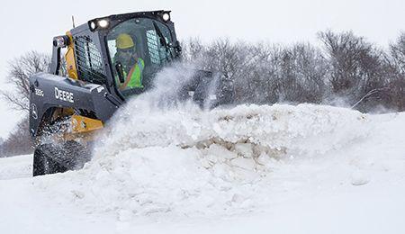 BL9B Snow/Utility Blade featured on 333G Compact Track Loader