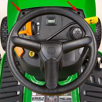 Front CargO Mount points are at the top of the dashboard (shown on S110)