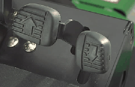 Two-pedal foot controls