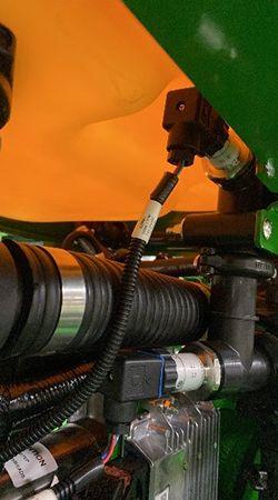 Picture of the liquid fertilizer level sensor
