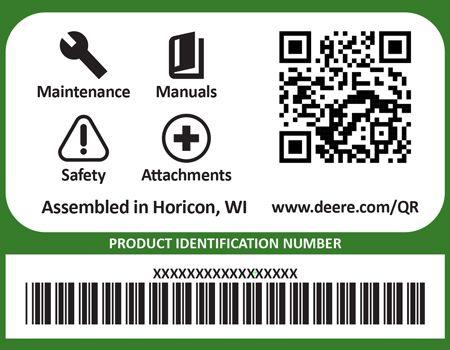 Example quick-response (QR) code label