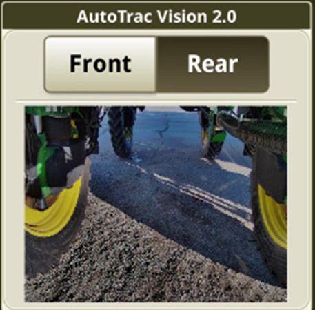 Toggle between front and rear view using AutoTrac Vision 2.0