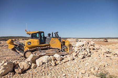 John Deere 1050 P-Tier dozer with 168 inch SU blade