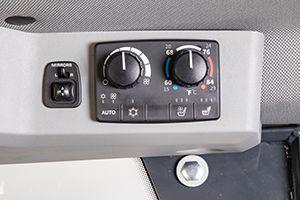 Temperature, Seat, and Powered Mirrors controls