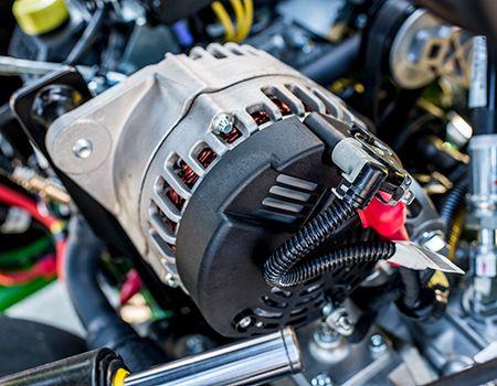 56-V alternator on 2700 E-Cut Hybrid Triplex Mower