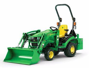 Studio rendering of 1M Tractor with 120R MSL Loader