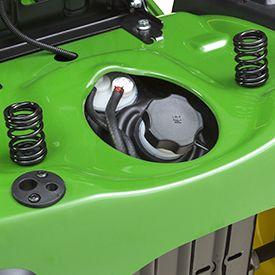 Convenient fuel- filler opening