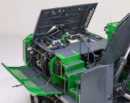 Service doors open on a 3154G