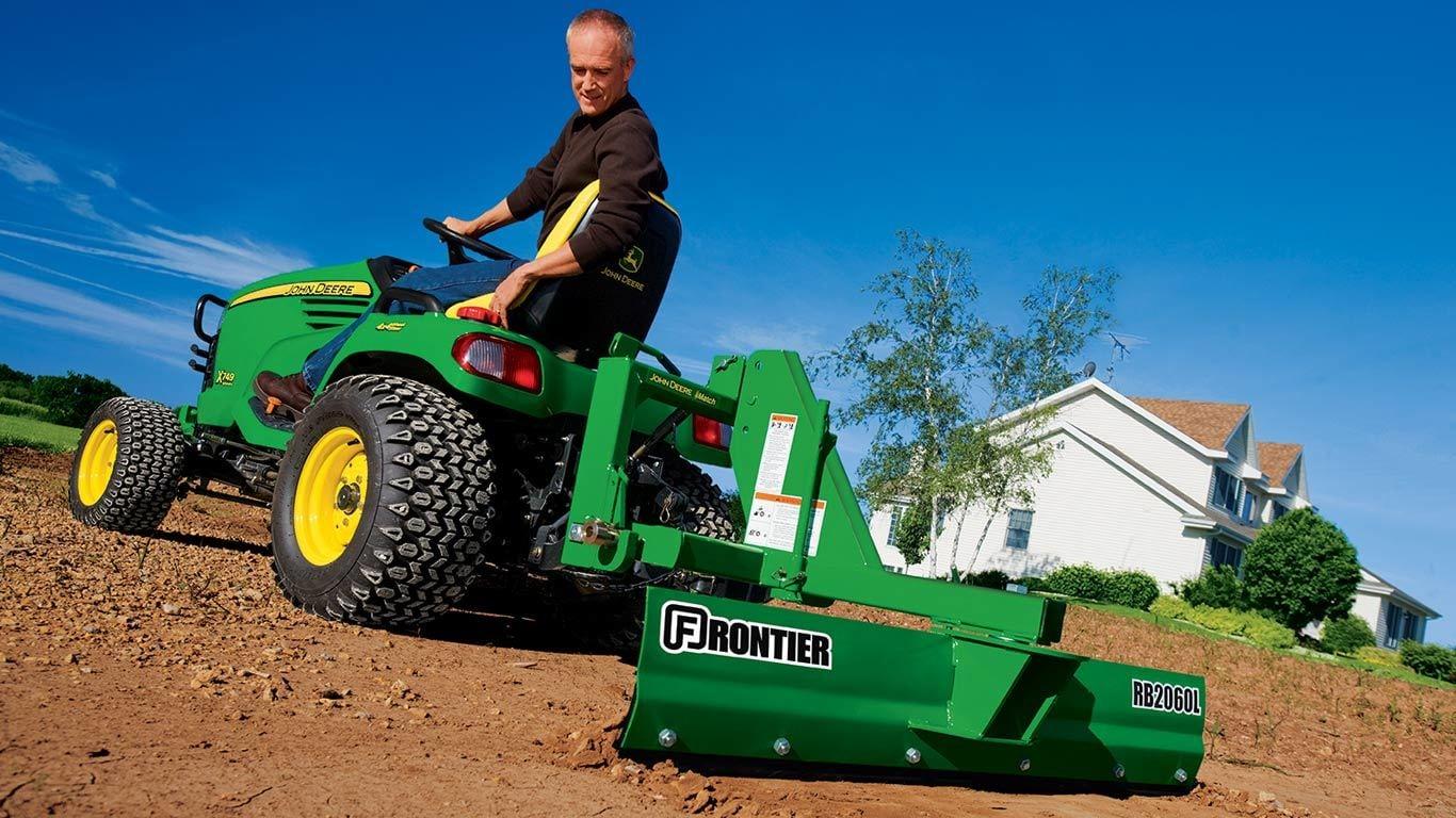 field image of Frontier RB20L series rear blade on tractor