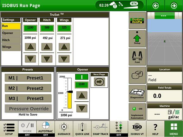 TruSet home page on P600s