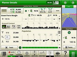 IRHD screen showing the ground contact graph through SeedStar 4HP
