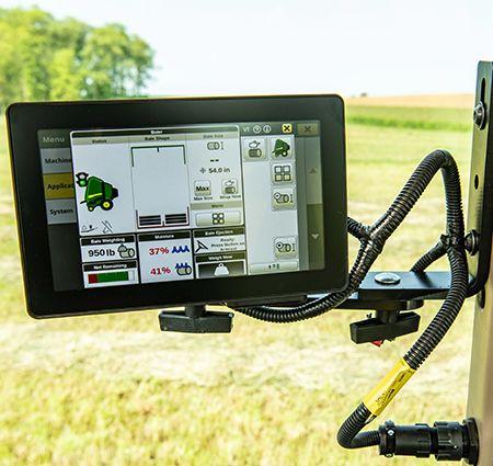 Baler Automation page on a G5e display