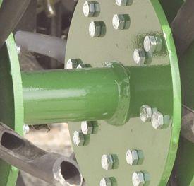 Two per rotor increases wear life