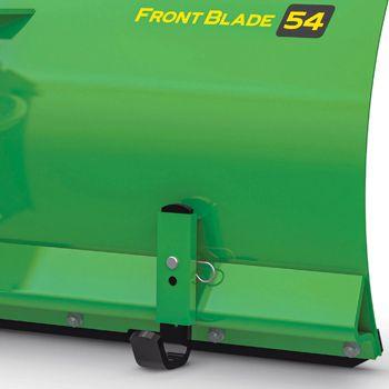 Welded reinforcing angle behind front edge