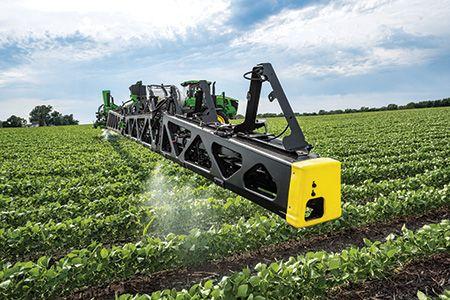 See & Spray Gen 2 spraying crops in season