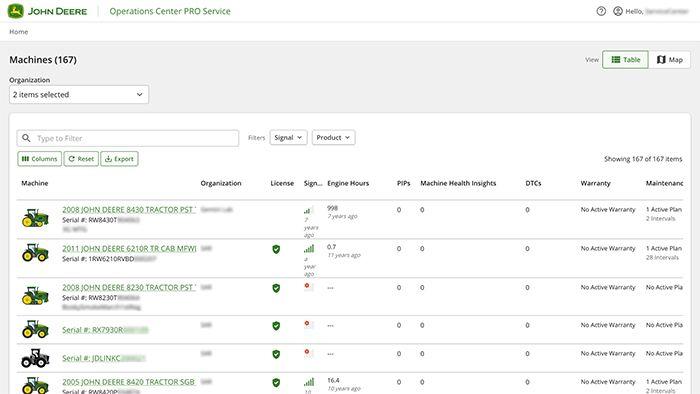 View your whole fleet with the quick overview from Fleet View