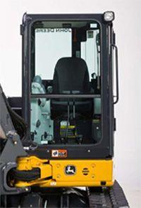 Operator comfort with larger cab