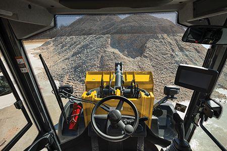View from operator’s seat