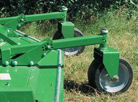 Four caster wheels prevent scalping