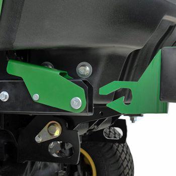 Rear bumper latch in unlocked position