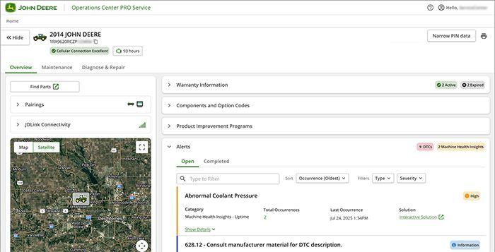 Check out the Monitor tab and see Machine Health Insights
