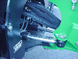 Double-acting cylinder swing system