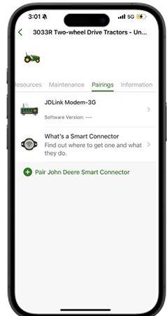 Pairing tab in the Equipment Mobile app