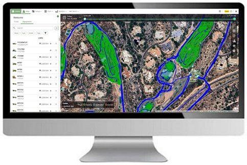 Location History mapping in John Deere Operations Center PRO Golf