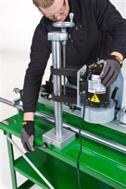 Grinding head rotate lock lever