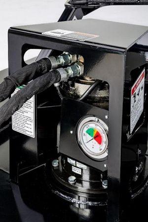 Pressure gauge motor cover that protects connections from debris