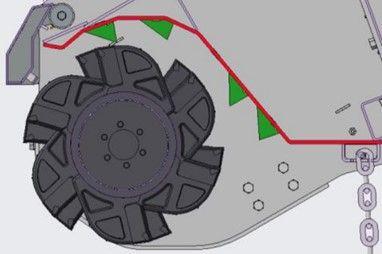 Mulching chamber design