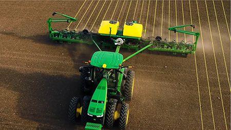 Exact crop location is recorded using an implement-mounted receiver during the first pass of the crop year