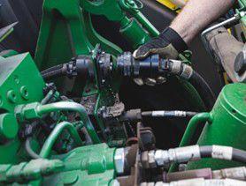 Integrated 56V Tractor Power Tether Harness hook up to model year 2027 and newer EVT tractor