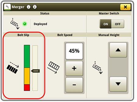Industry exclusive belt slip notification display page