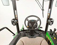 ComfortCab visibility from operator's seat